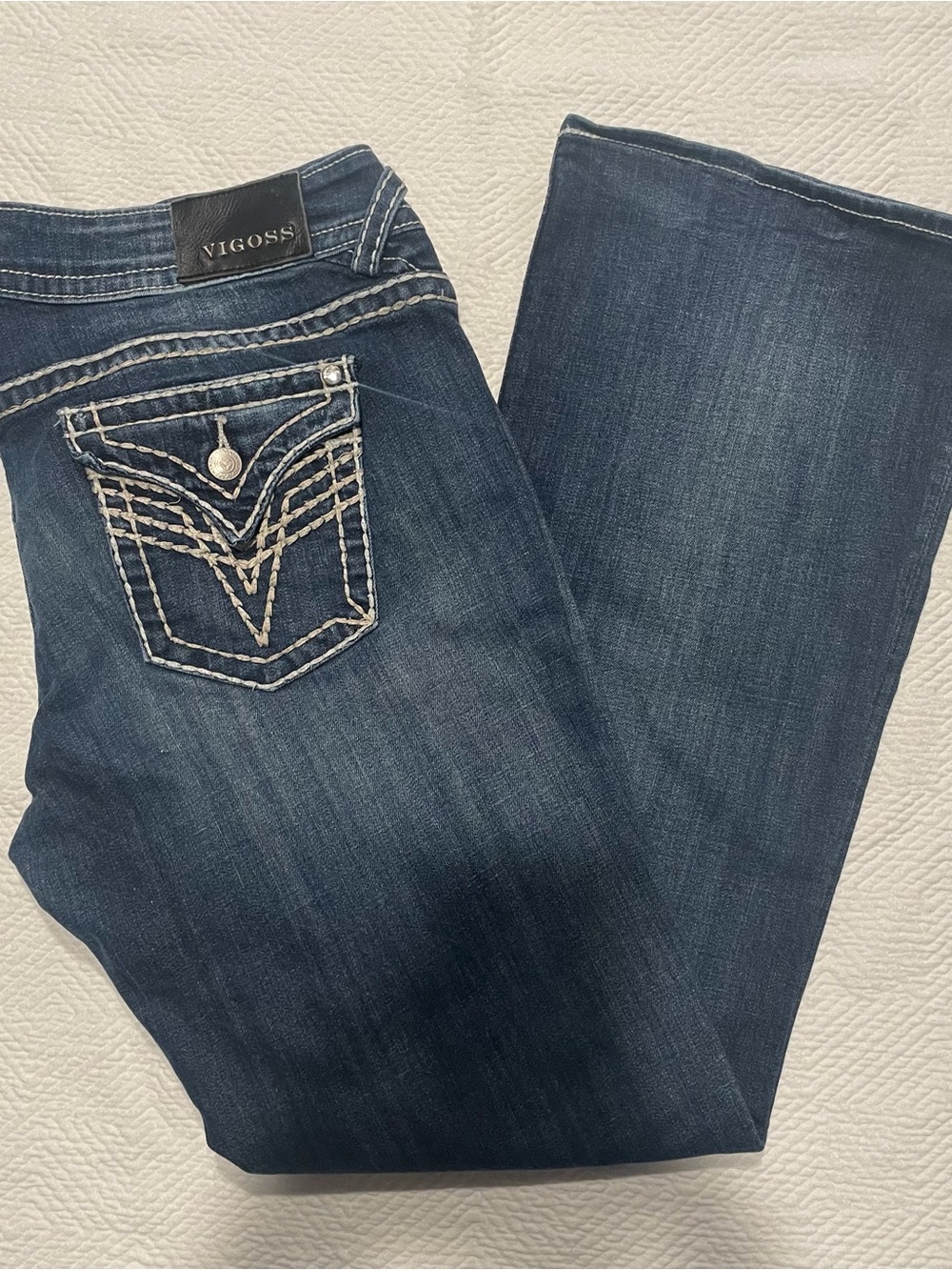 Vigoss Women's Dark Blue Bootcut Jeans, 15/33
